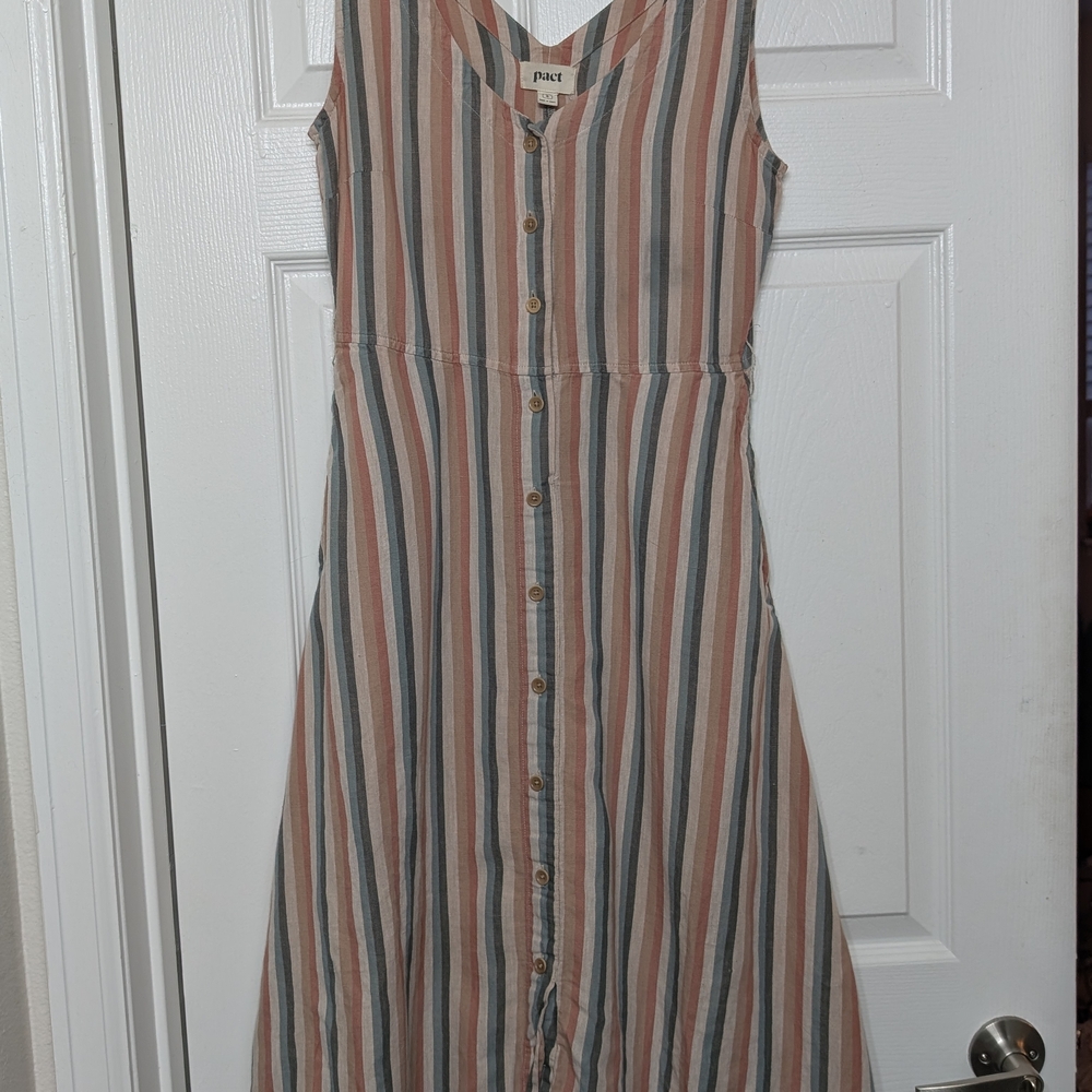 Pact Hemp Blend Sleeveless Dress